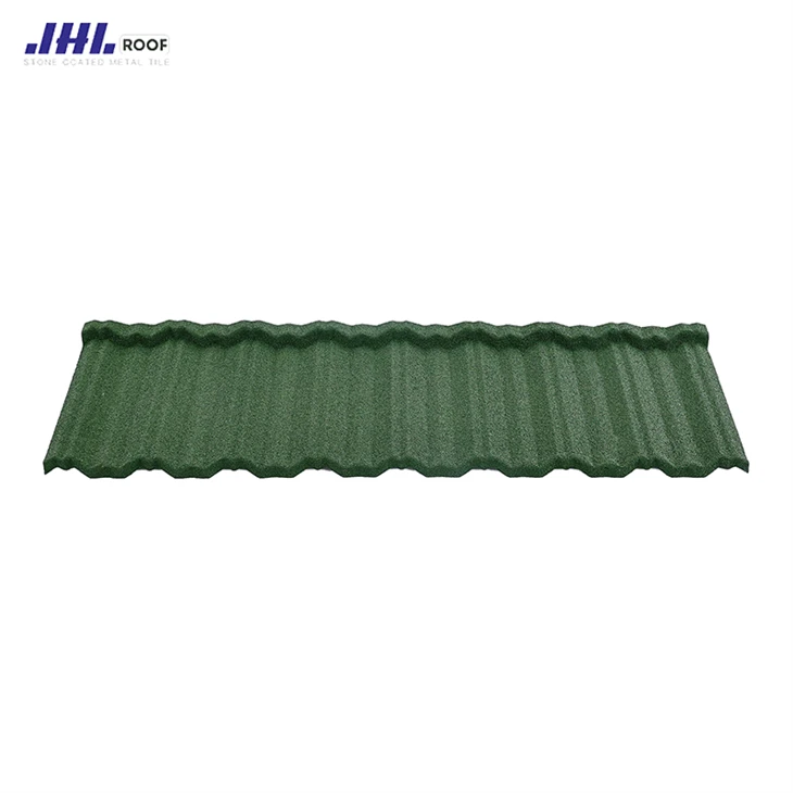 Colored Stone Metal Roof Tiles